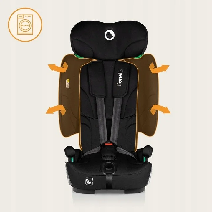 Автокрісло Lionelo Nelly / 76-150 см / ISOFIX / 9-36кг / Регулювання спинки / Чорне, фото №10