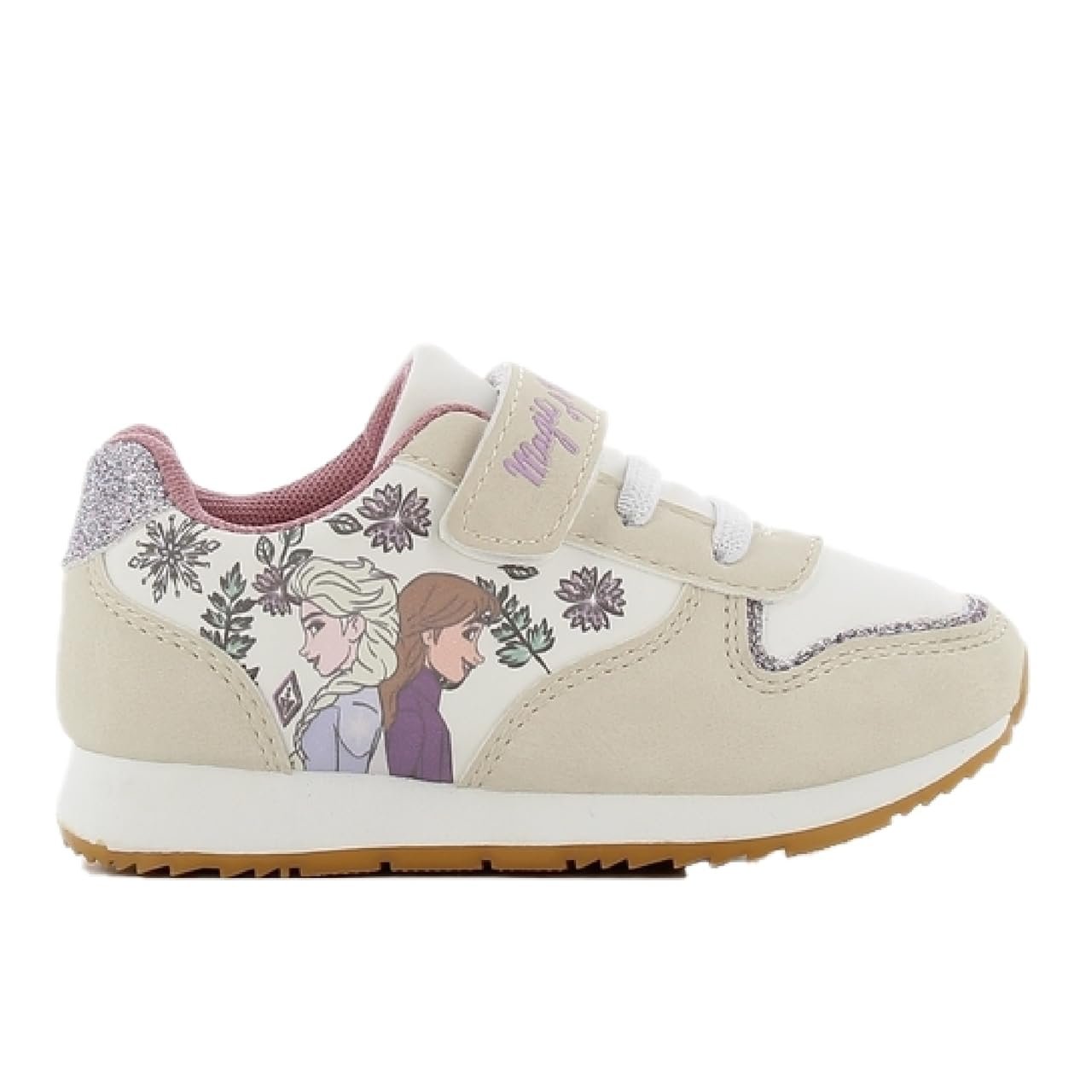 Кроссовки Disney Frozen для девочек, Кроссовки с Анной и Эльзой, кроссовки Frozen на липучках, спортивная обувь, кроссовки с блестками для девочек, фото №1