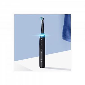 Електрична зубна щітка Oral-B iO5N з ручкою для заряджання, штучним інтелектом iOS, 1 головкою та дорожнім футляром - чорна synthetic.ua - Фото 1