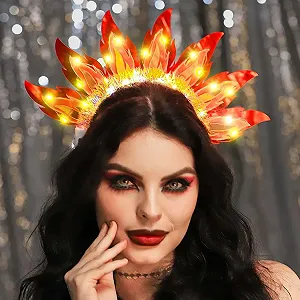 Обруч для волос Огненный Солнце LED synthetic.ua - Фото 1