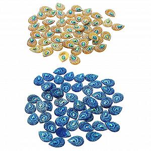 Стрази Крапля EXCEART 100 штук Стрази з плоскою задньою частиною Смола для DIY виробів - Фото 1