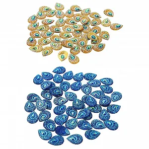 Стрази Крапля EXCEART 100 штук Стрази з плоскою задньою частиною Смола для DIY виробів - Фото 1