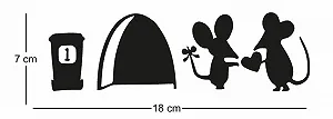 Настінна наклейка 214B Mouse Love Heart Вінілова Миші для плінтуса 18 x 7 см Чорна ціна на synthetic.ua - Фото 1 Настінна наклейка 214B Mouse Love Heart Вінілова Миші для плінтуса 18 x 7 см Чорна synthetic.ua - Фото 1