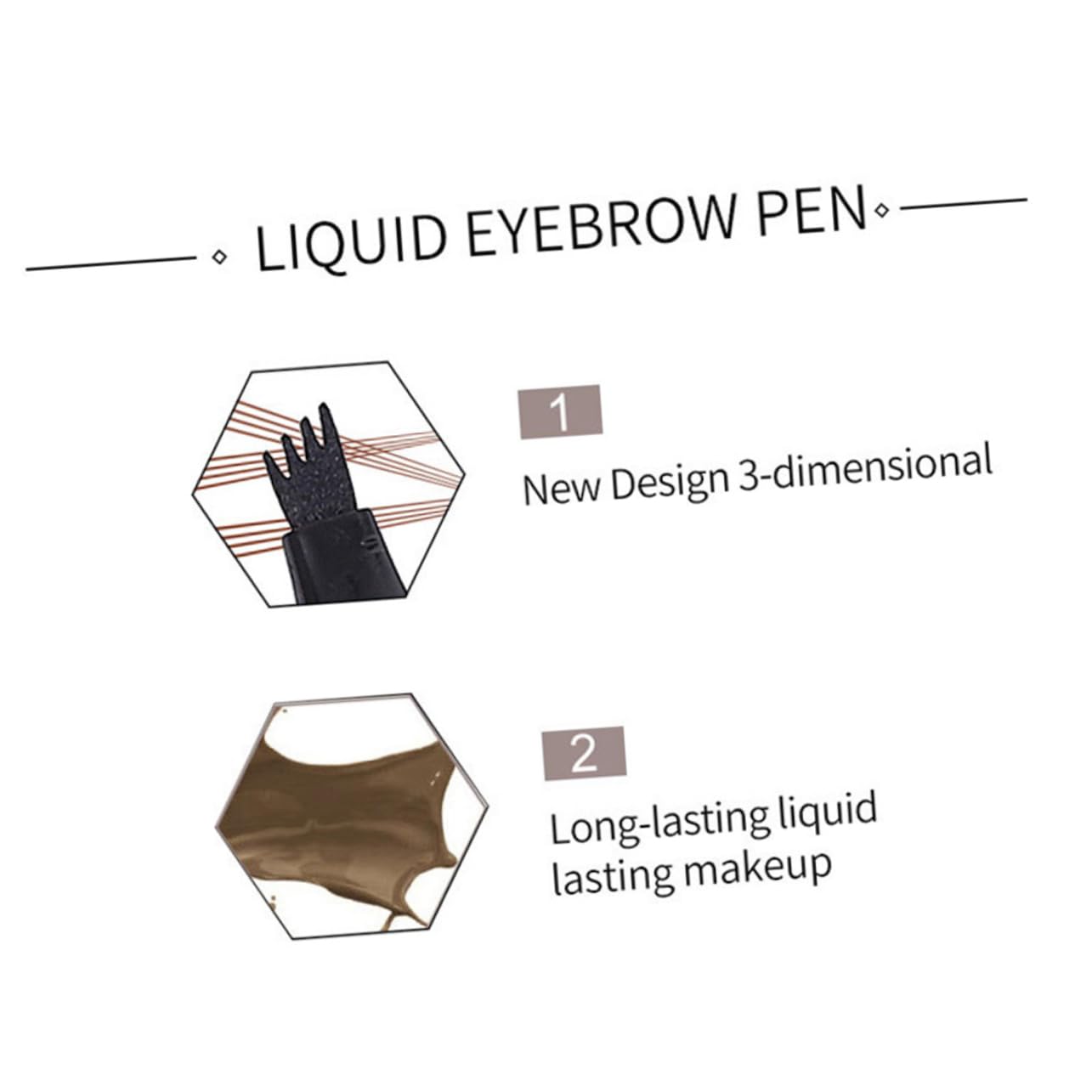 Олівець DOITOOL для брів водостійкий косметичний інструмент, фото №3