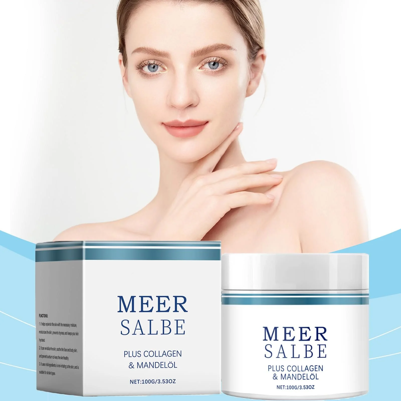 Крем для рук та нігтів Sea Ointment Plus Зволожуючий для обличчя та тіла 100 г, фото №5