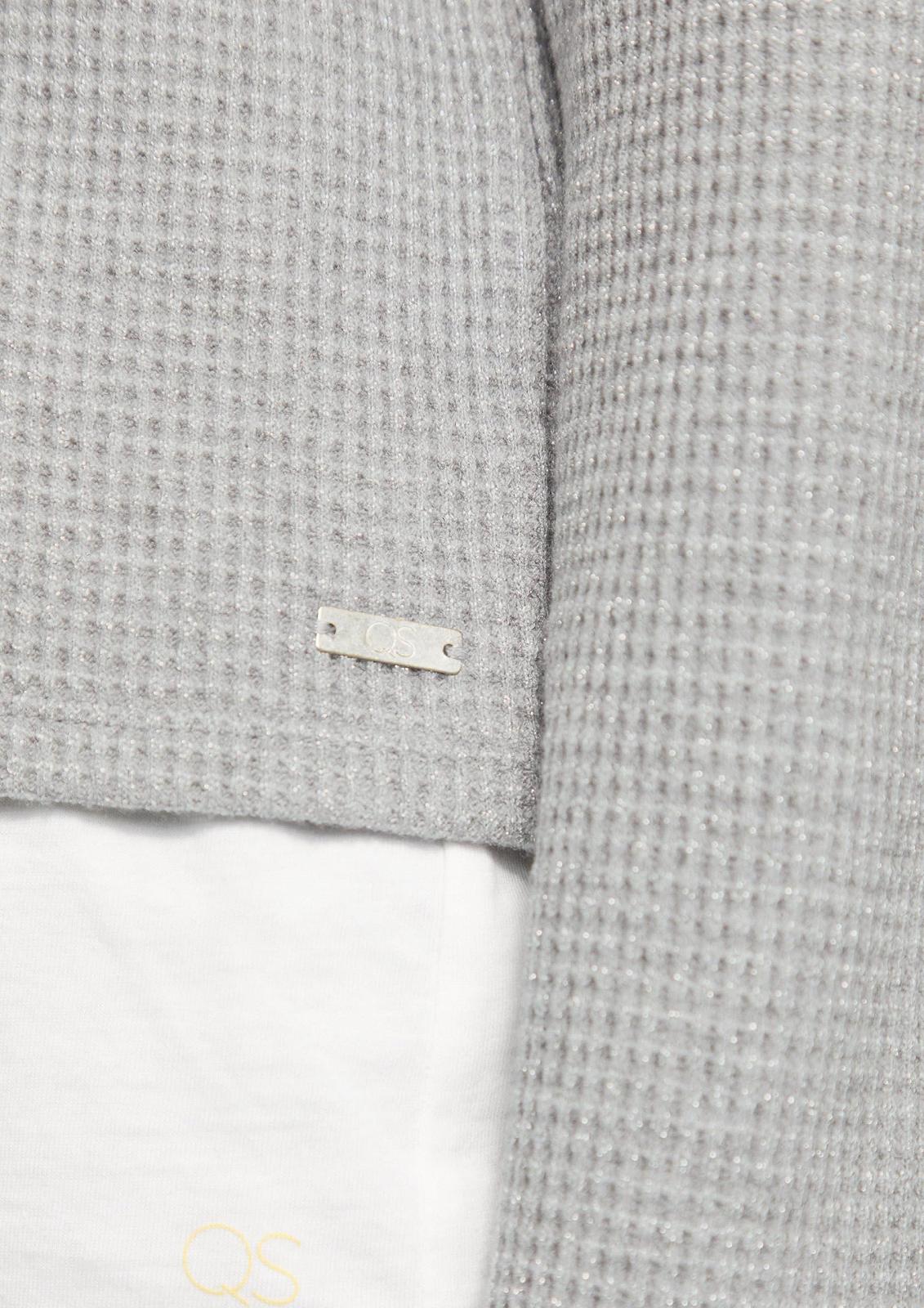 Свитшот QS с блестящим принтом пике, фото №2 Свитшот QS с блестящим принтом пике, фото №2