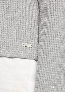 Свитшот QS с блестящим принтом пике synthetic.ua - Фото 1