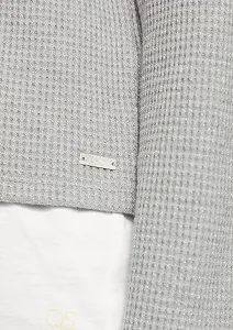 Свитшот QS с блестящим принтом пике synthetic.ua - Фото 1