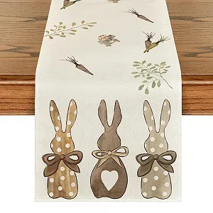Купити Ранер для столу Artoid Mode Rabbit Carrots Easter 40 x 180 см - Фото 1 Ранер для столу Artoid Mode Rabbit Carrots Easter 40 x 180 см - Фото 1