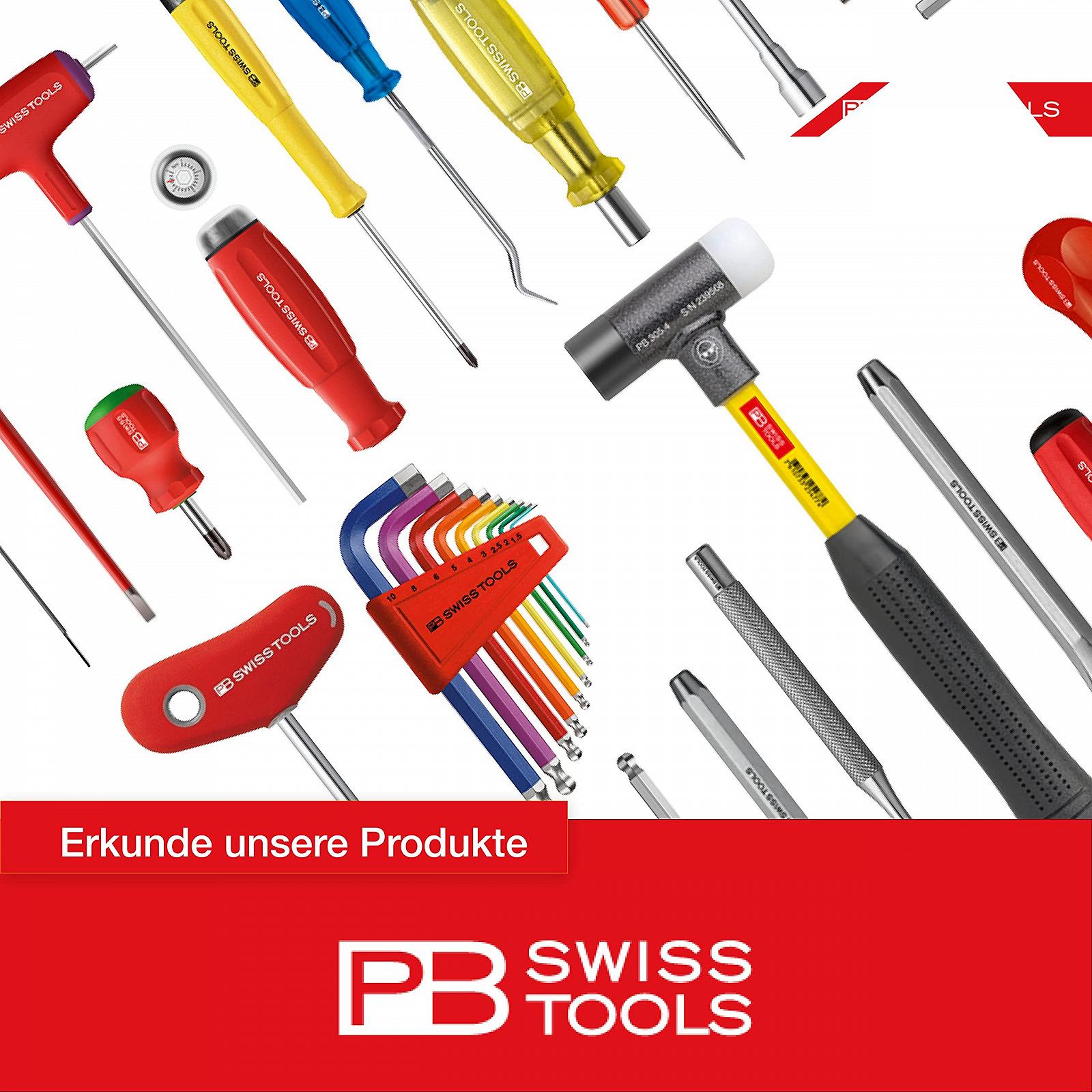 Отвертка с держателем бит PB Swiss Tools PB 8453 с выдвижным магазином, 6 прецизионных бит C6 шлиц/Phillips/Torx и магнитный держатель, фото №6 Отвертка с держателем бит PB Swiss Tools PB 8453 с выдвижным магазином, 6 прецизионных бит C6 шлиц/Phillips/Torx и магнитный держатель, фото №6