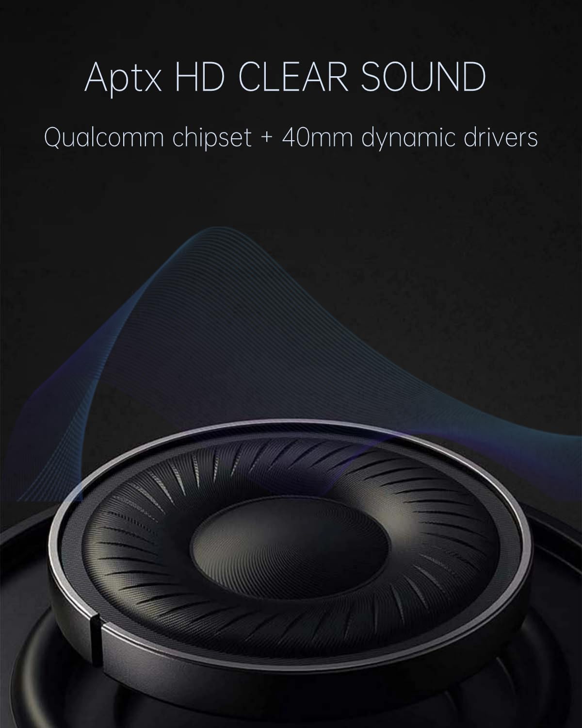 Наушники XSOUND X-Mate Беспроводные Накладные Qualcomm Chipset Черные, фото №4
