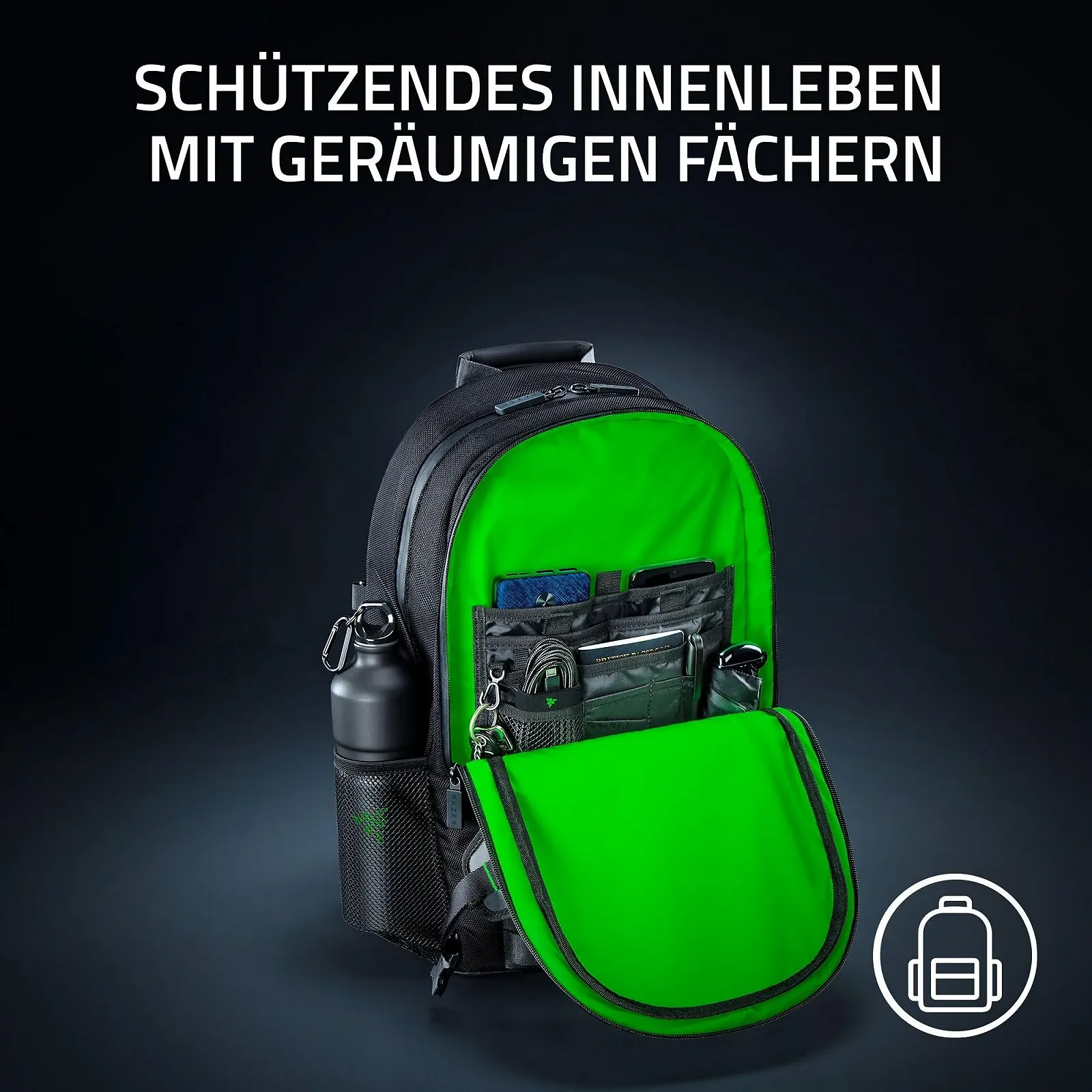 Рюкзак Razer Rogue V3 15.6 Inch Black/Chroma, фото №5 Рюкзак Razer Rogue V3 15.6 Inch Black/Chroma, фото №5