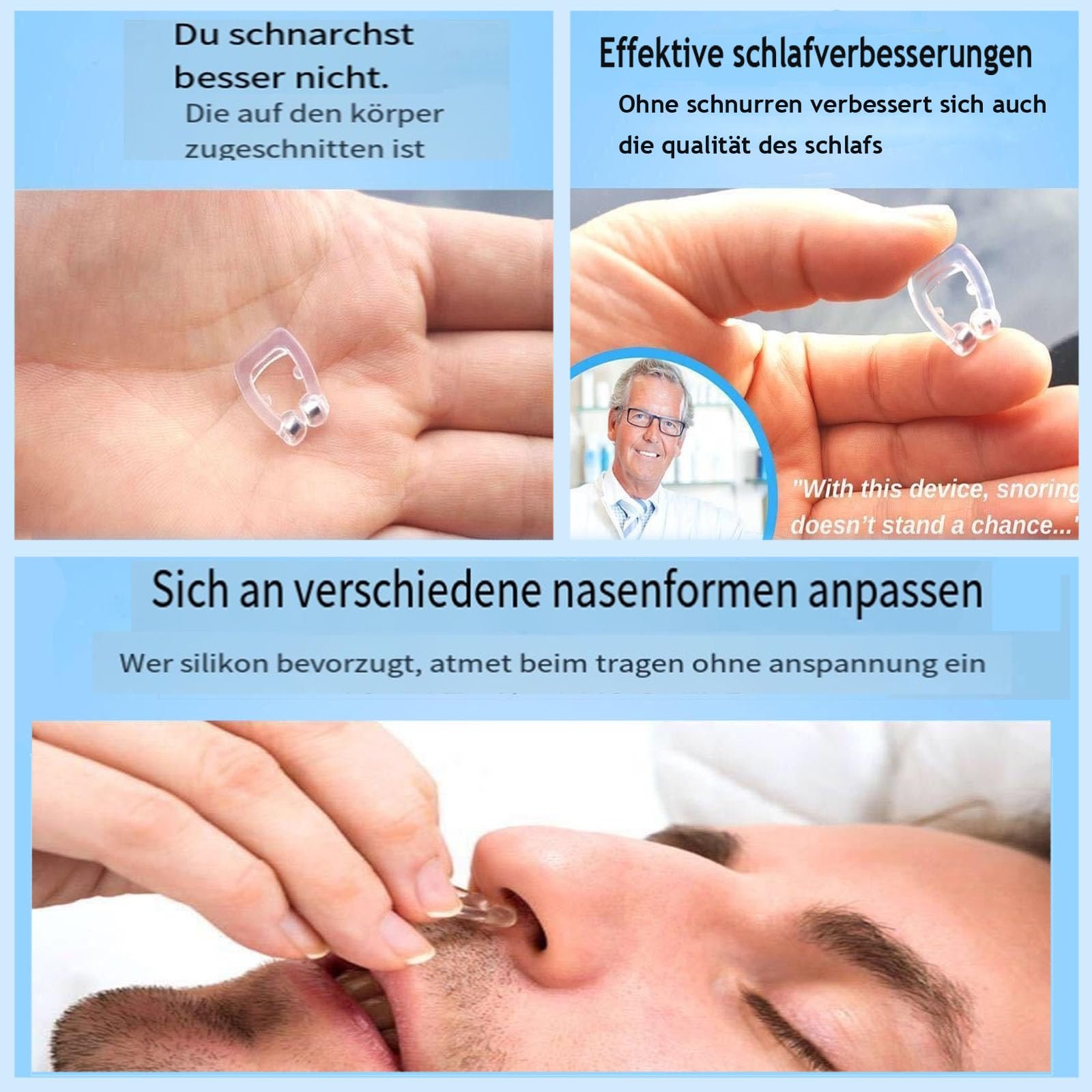 Кліпса проти хропіння Магнітна Pack of 8, фото №7