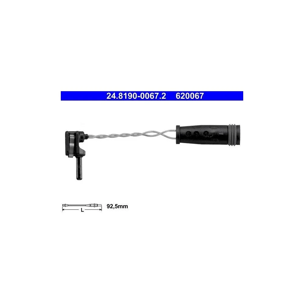 Датчик износа тормозных колодок ATE 24.8190-0067.2 для MERCEDES-BENZ, фото №1 Датчик износа тормозных колодок ATE 24.8190-0067.2 для MERCEDES-BENZ, фото №1