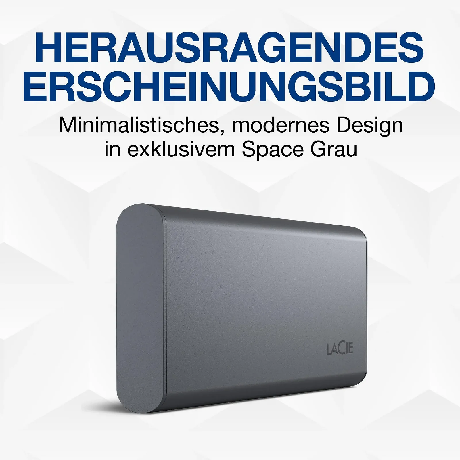 Внешний SSD LaCie Mobile SSD Secure 1TB USB 3.1 Type C Space Grey, фото №5