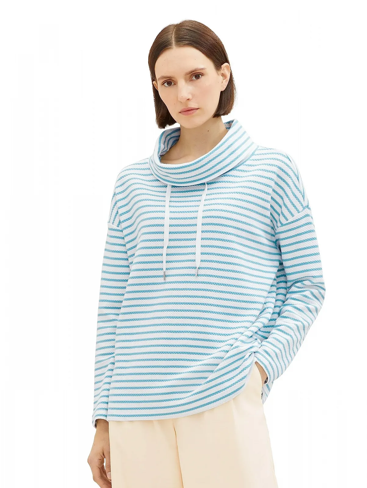 Жіноча толстовка з шалевим коміром TOM TAILOR, фото №4