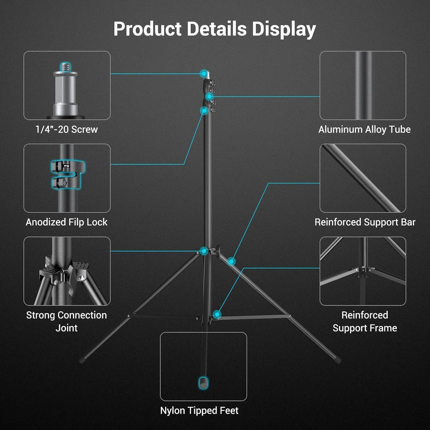 Штатив SmallRig 94-280 см, фото №3 Штатив SmallRig 94-280 см, фото №3