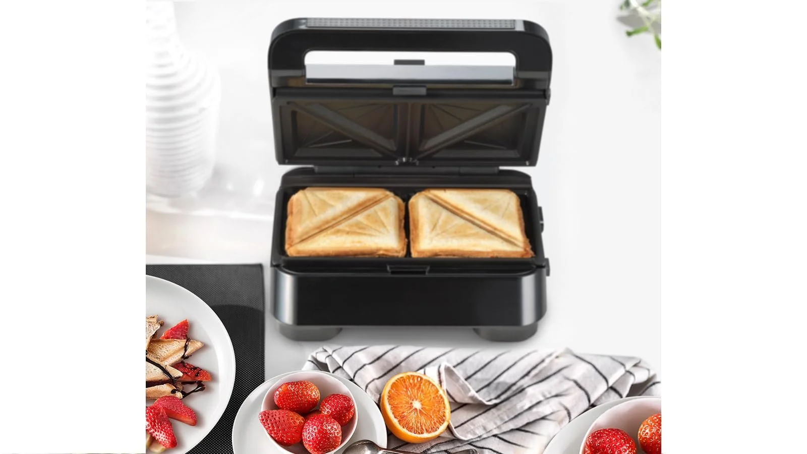 Сэндвичница Braun SnackMaker 5 SM5000, 800 Вт, черный, фото №5