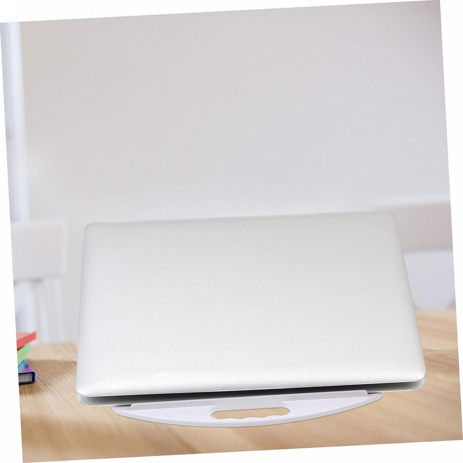 Підставка для ноутбука Ергономічна з обертовою основою Регульована по висоті Білий, фото №6