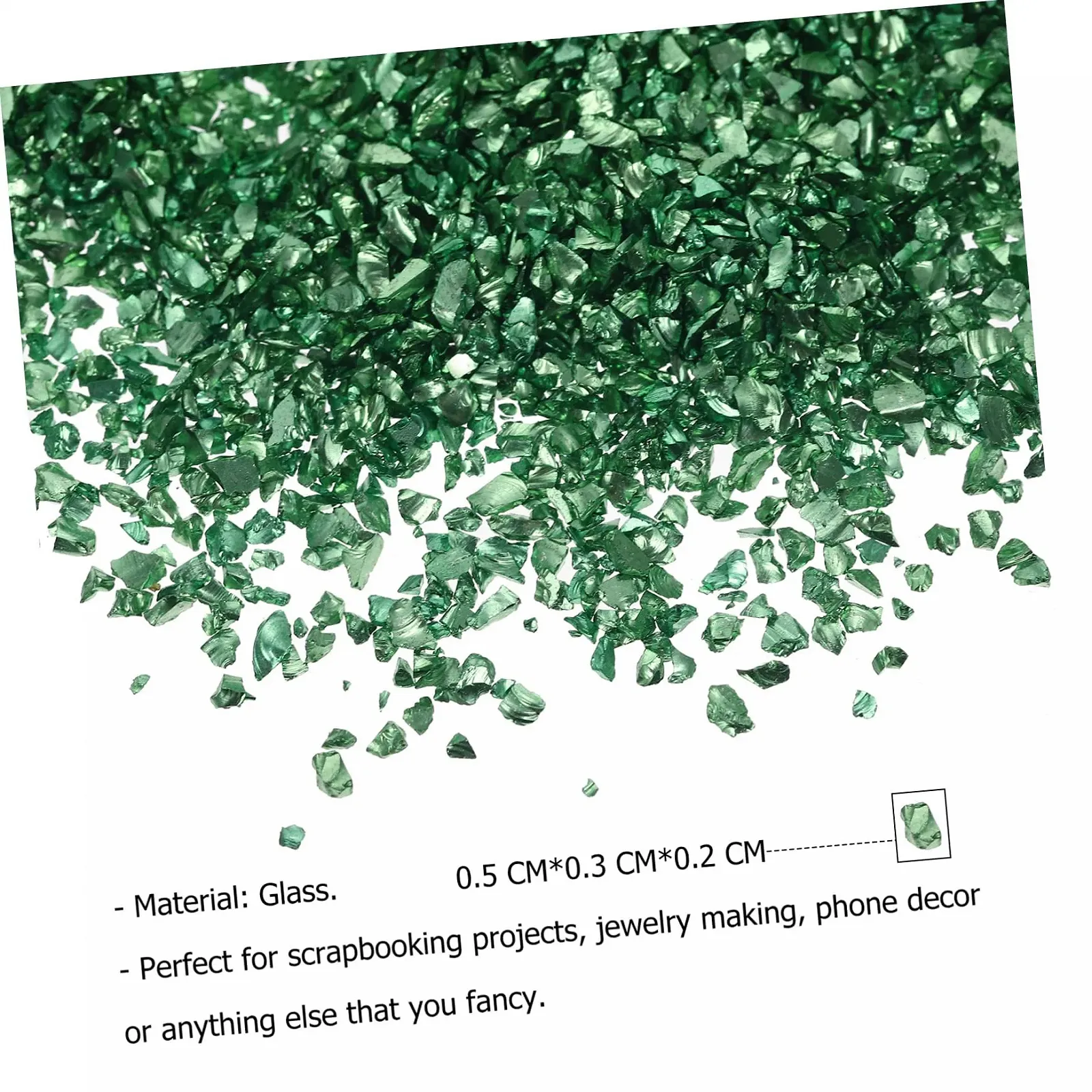 Аксессуары для ногтей Стеклянная крошка Цветные стразы Смола Эпоксидная смола Шарм Аксессуары для ногтей, фото №3