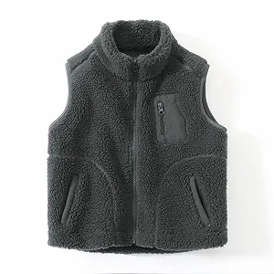 Жилет Teddy Fleece Детский Девочки Зимний Безрукавка стеганый Детский Флисовая Куртка Без рукавов на молнии Пушистый Жилет Куртка Плюшевый Жилет Переходная Куртка Верхняя одежда Флисовый Жилет synthetic.ua - Фото 1