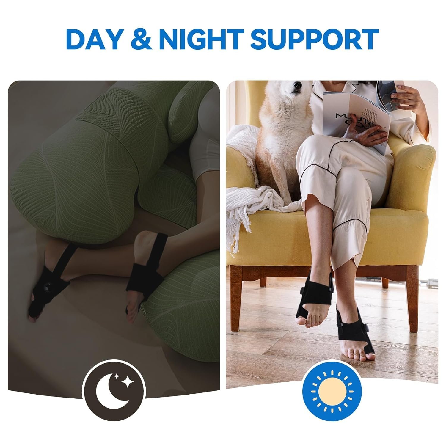 Коректор великого пальця стопи Qualihome з 2 кутовими роздільниками для пальців, фото №4