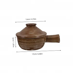 Кастрюля SOIMISS с крышкой антипригарная с одной ручкой для микроволновой печи synthetic.ua - Фото 1