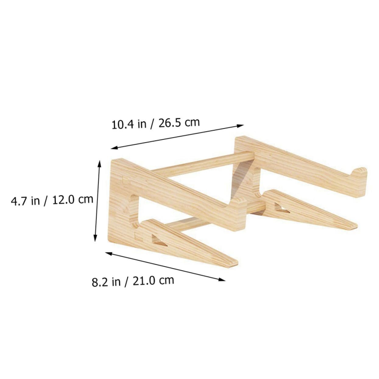 Дерев'яна Підставка для ноутбука Регульована Ергономічна Вентильована Настільна, фото №5 Дерев'яна Підставка для ноутбука Регульована Ергономічна Вентильована Настільна, фото №5