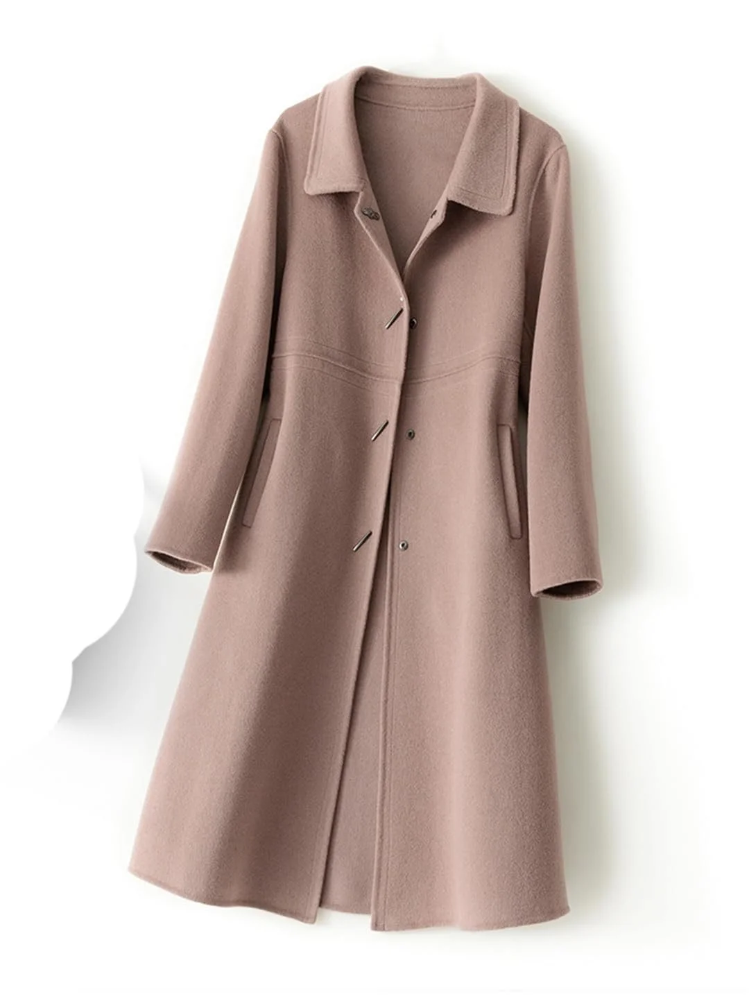 Пальто Yeuyyben Шерсть Двустороннее Длинное Повседневное, фото №4 Пальто Yeuyyben Шерсть Двустороннее Длинное Повседневное, фото №4