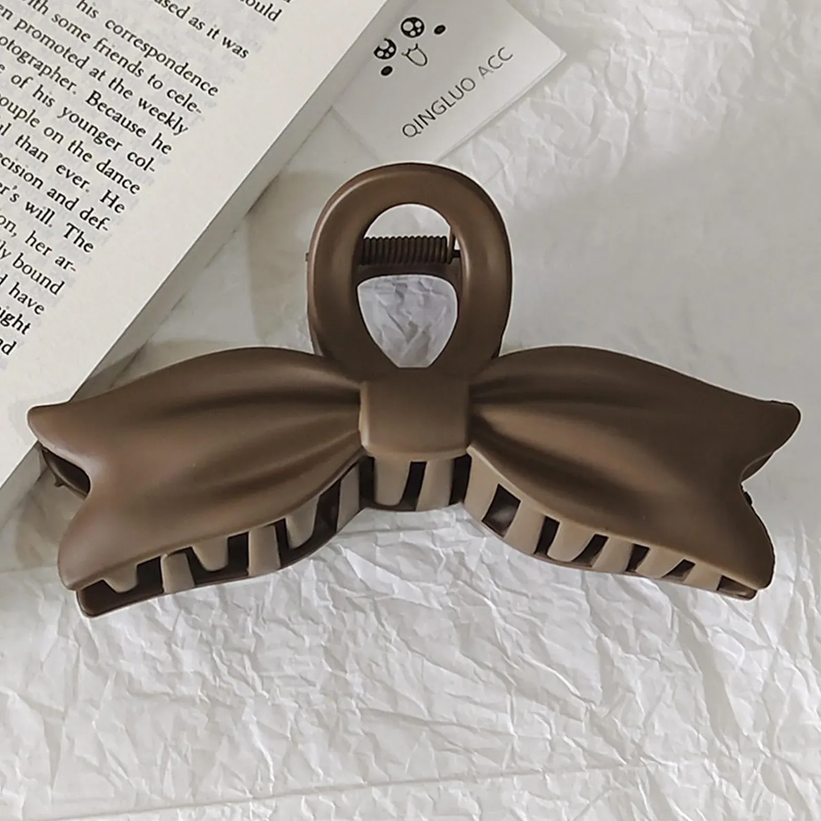 Заколка для волос с бантом, крабовый зажим, противоскользящая, большая заколка для волос для женщин и девушек, для длинных волос, фото №2 Заколка для волос с бантом, крабовый зажим, противоскользящая, большая заколка для волос для женщин и девушек, для длинных волос, фото №2