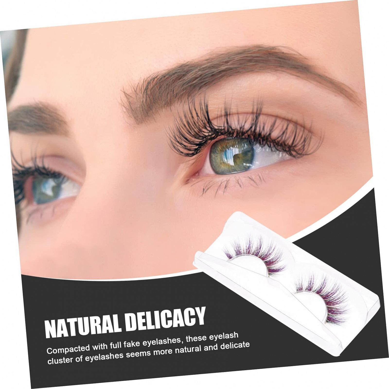 Angoily 5 пар расчёсок для ресниц фиолетовый, фото №3