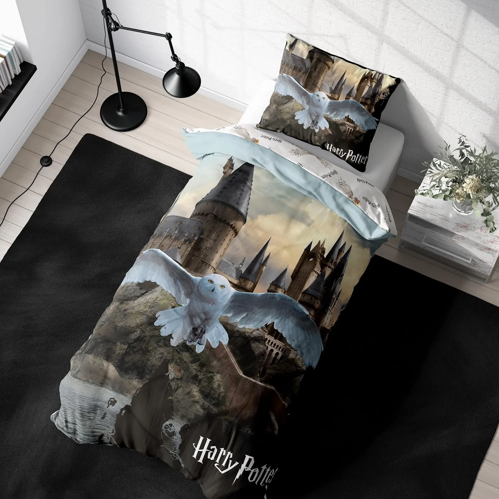 Постельное белье детское Harry Potter Хлопок Hedwig 135 x 200 см + 80 x 80 см, фото №1