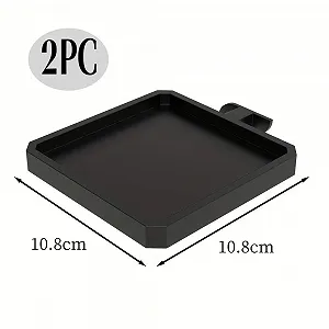 Тримачі для рослин на акустичні панелі Pack of 2 Квадратні Чорні synthetic.ua - Фото 1