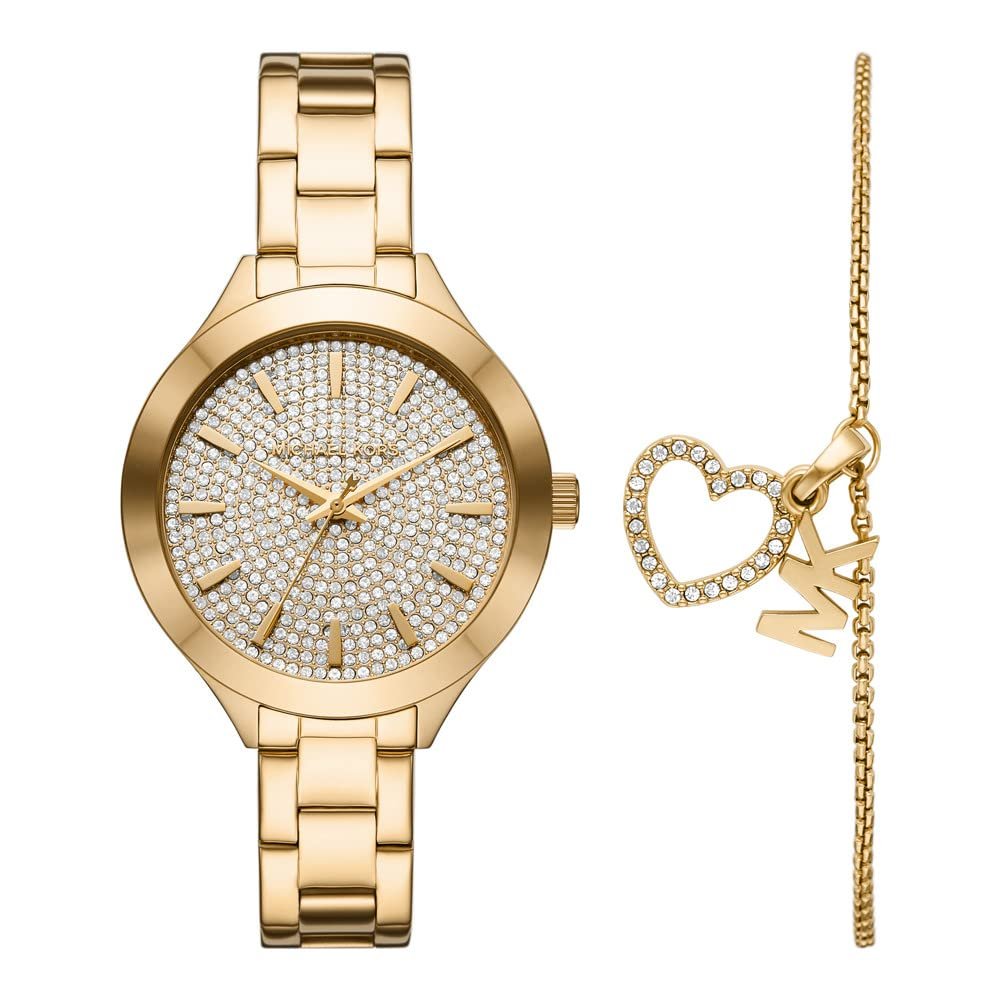 Женские часы Michael Kors Sleek MK1046, золотистый, фото №1