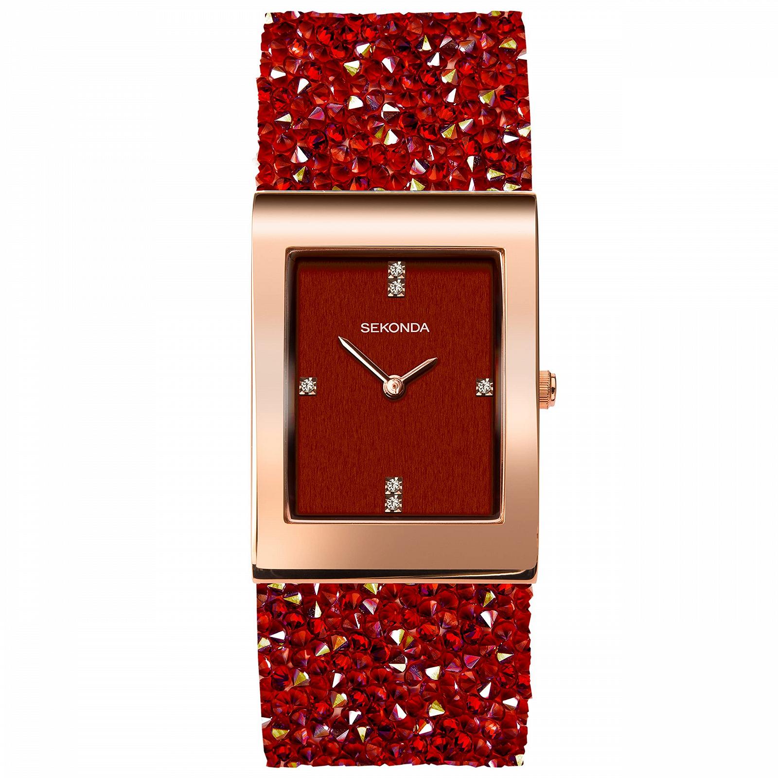 Жіночий годинник Quartz Retro Sekonda Rocks 40463, червоний, фото №1