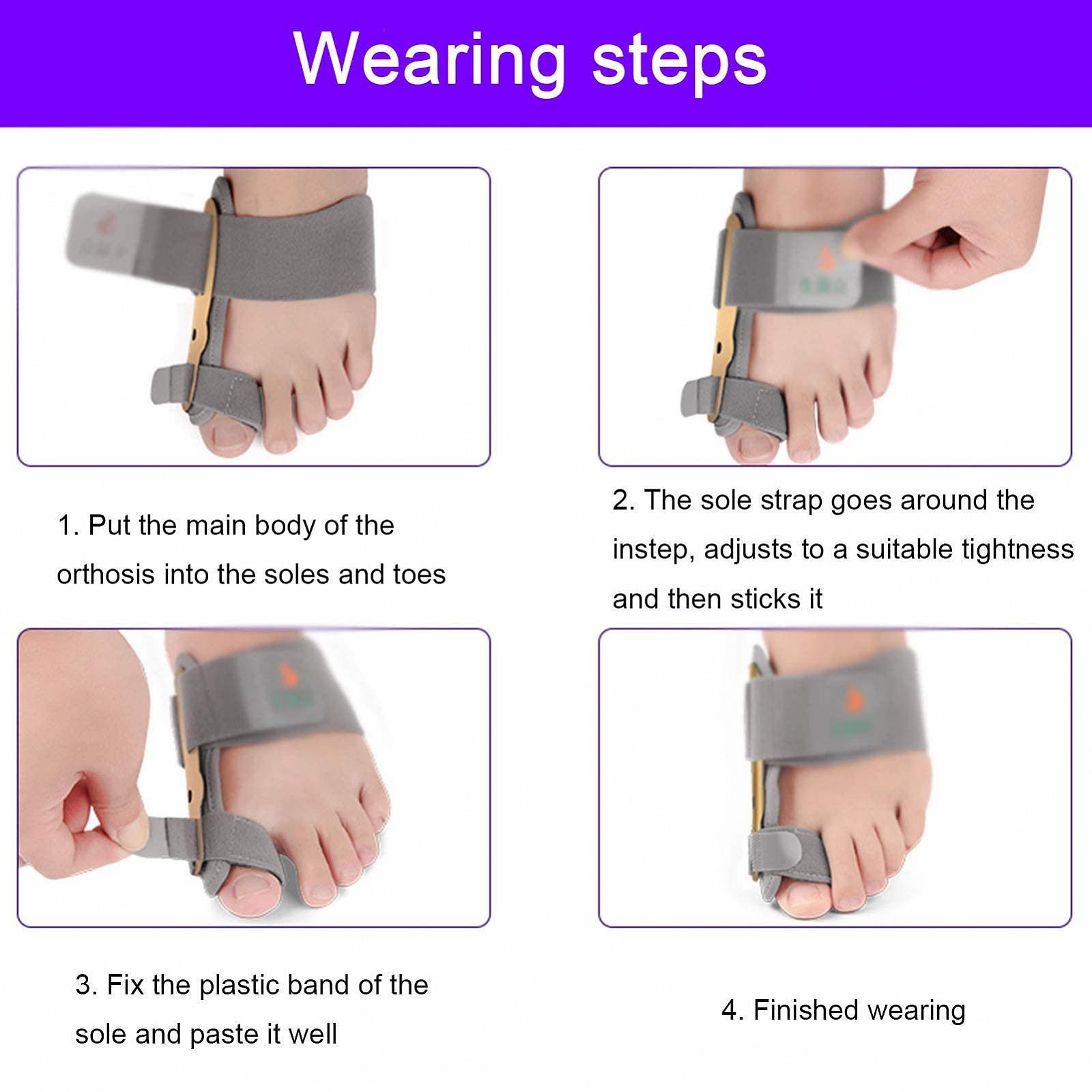 Корректор большого пальца стопы Регулируемая шина для фиксации, фото №7