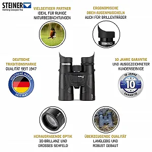 Бінокль Steiner SkyHawk 4.0 8x42 Waterproof synthetic.ua - Фото 1