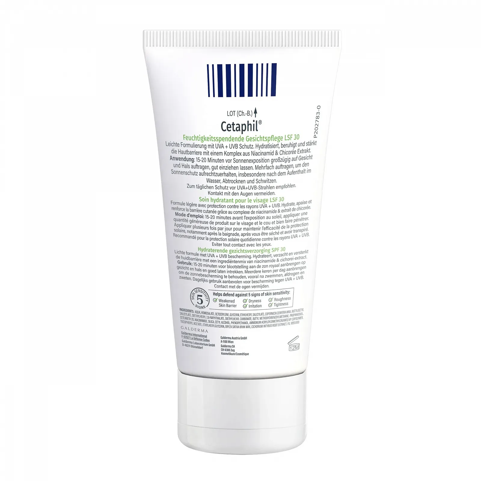 Денний крем Cetaphil SPF 30 50 мл зволожувальний для сухої та чутливої шкіри, фото №2