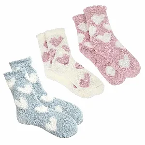 Зимові шкарпетки (3 пари) Пухнасті шкарпетки для жінок, 35-38 - Фото 1