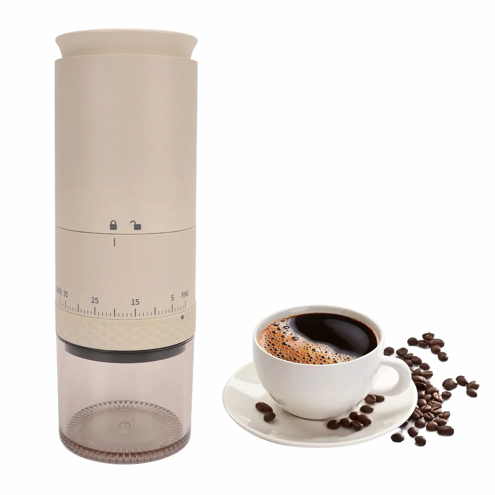 Электрическая кофемолка Automatic 38 скоростей USB аккумуляторная (Черный), фото №4