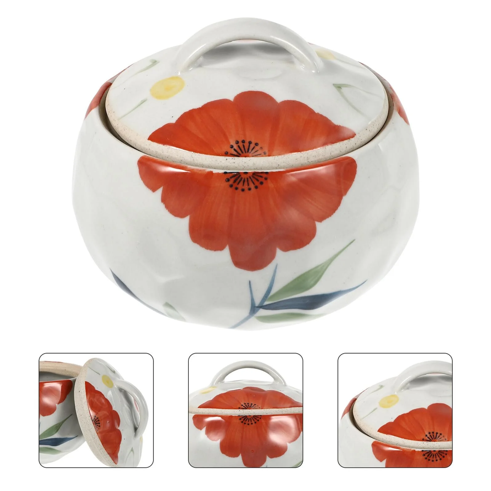 Горшок для запекания керамический с крышкой белый антипригарный, фото №3 Горшок для запекания керамический с крышкой белый антипригарный, фото №3