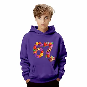 Толстовка 67 с капюшоном для девочки с карнавальным узором, мягкая флисовая кофта с карманами synthetic.ua - Фото 1