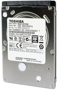 Внутрішній жорсткий диск Toshiba 500ГБ 7200 обертів в хвилину 16МБ 2.5" SATA III MQ01ACF050 - Фото 1