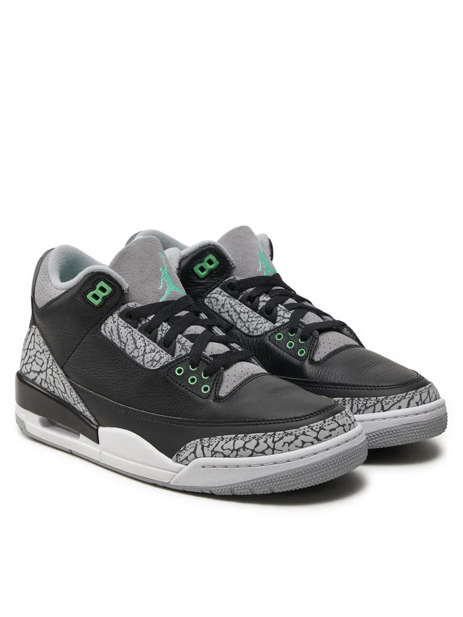 Кроссовки Air Jordan 3 Retro Черный/Серый Размер 41, фото №2