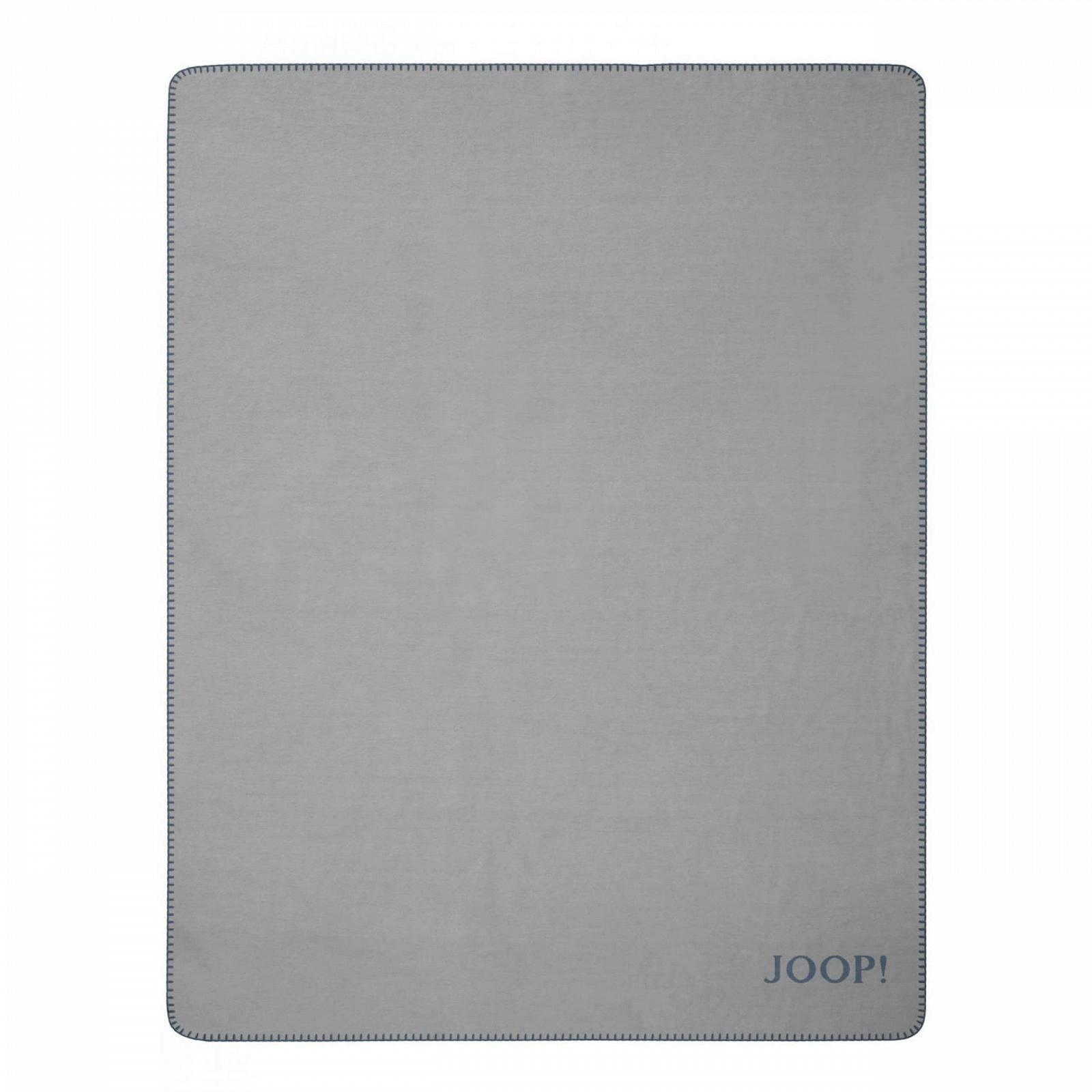 Плед Joop! Uni Doubleface 150 x 200 см Срібний / Темно-синій, фото №3 Плед Joop! Uni Doubleface 150 x 200 см Срібний / Темно-синій, фото №3