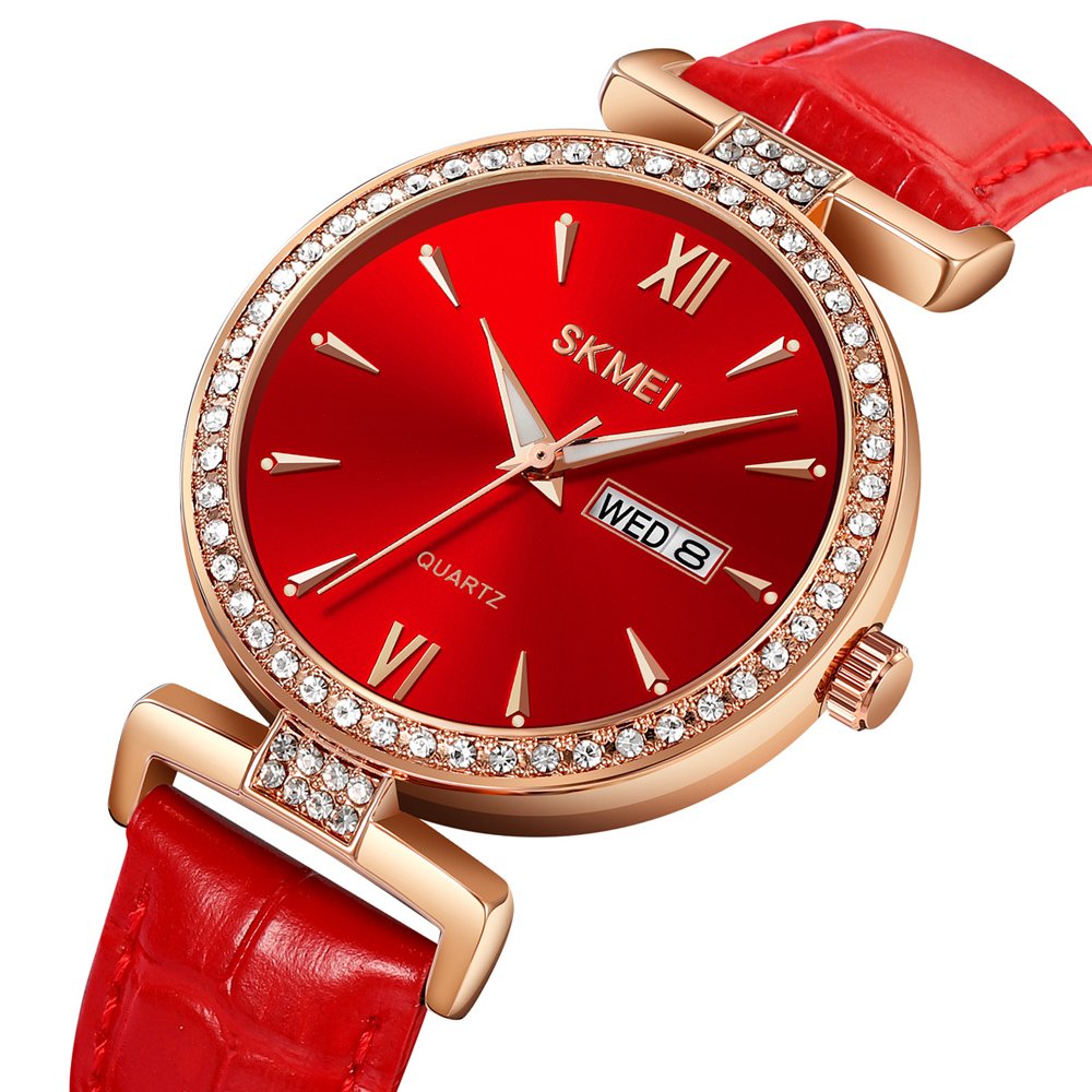 Годинник Skmei 2090 Rose Gold-Red, фото №2