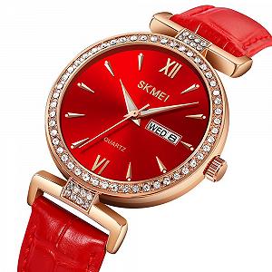 Годинник Skmei 2090 Rose Gold-Red synthetic.ua - Фото 1