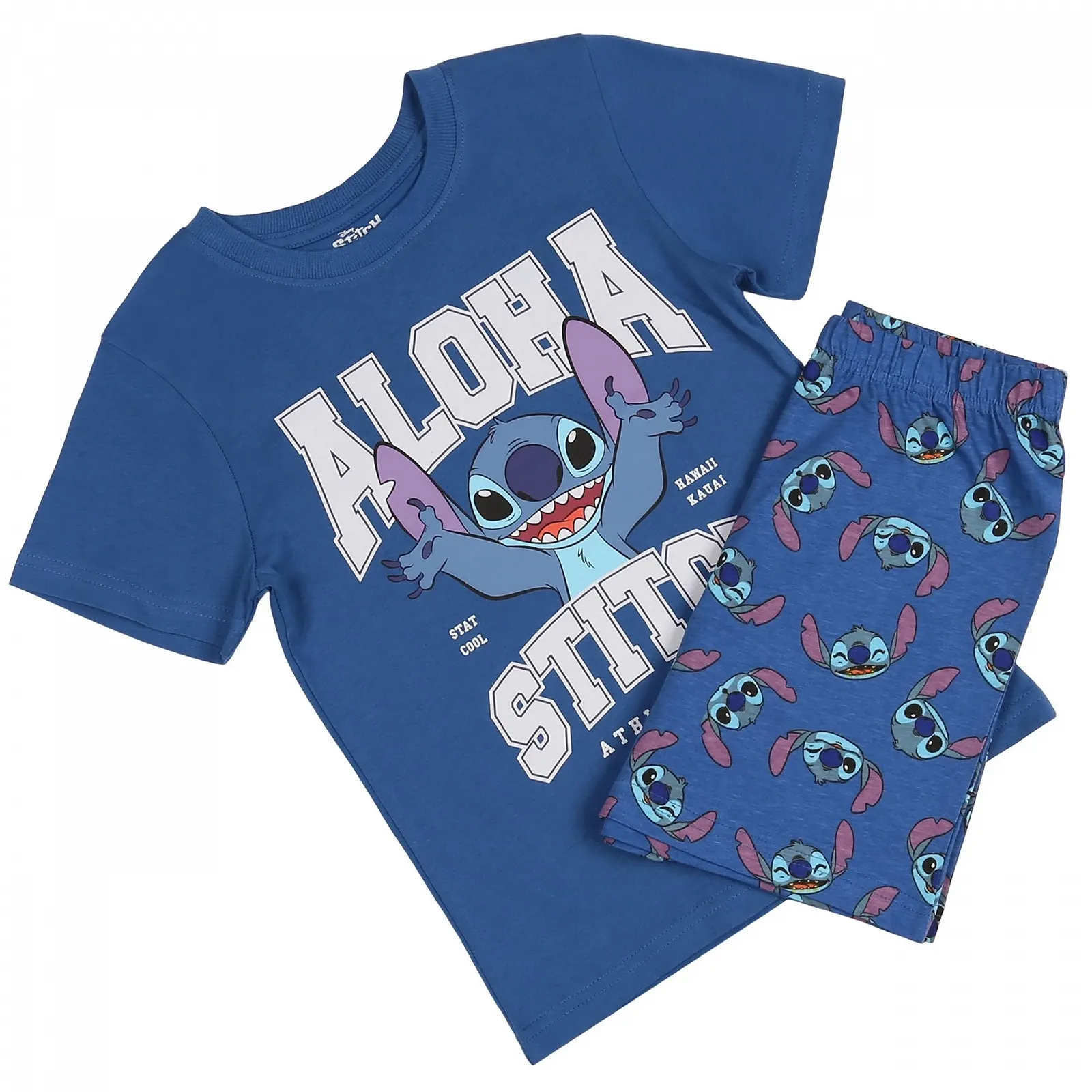 Пижама Disney Stitch Хлопок Комплект из двух предметов для мальчиков с короткими рукавами Лето, фото №5