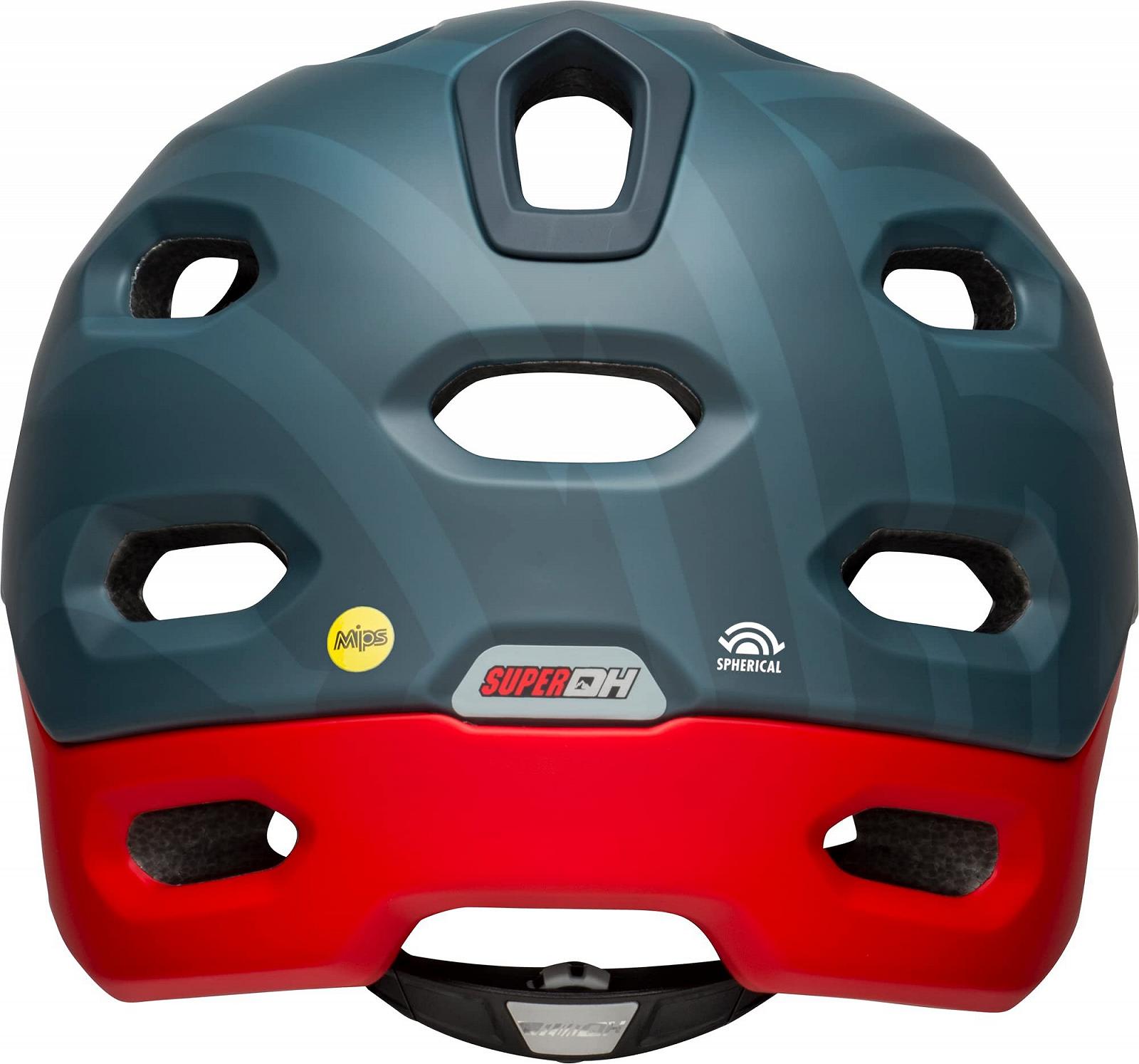 Шлем Bell Downhill MTB Super DH Spherical Prime Matte Blue/Crimson, фото №11