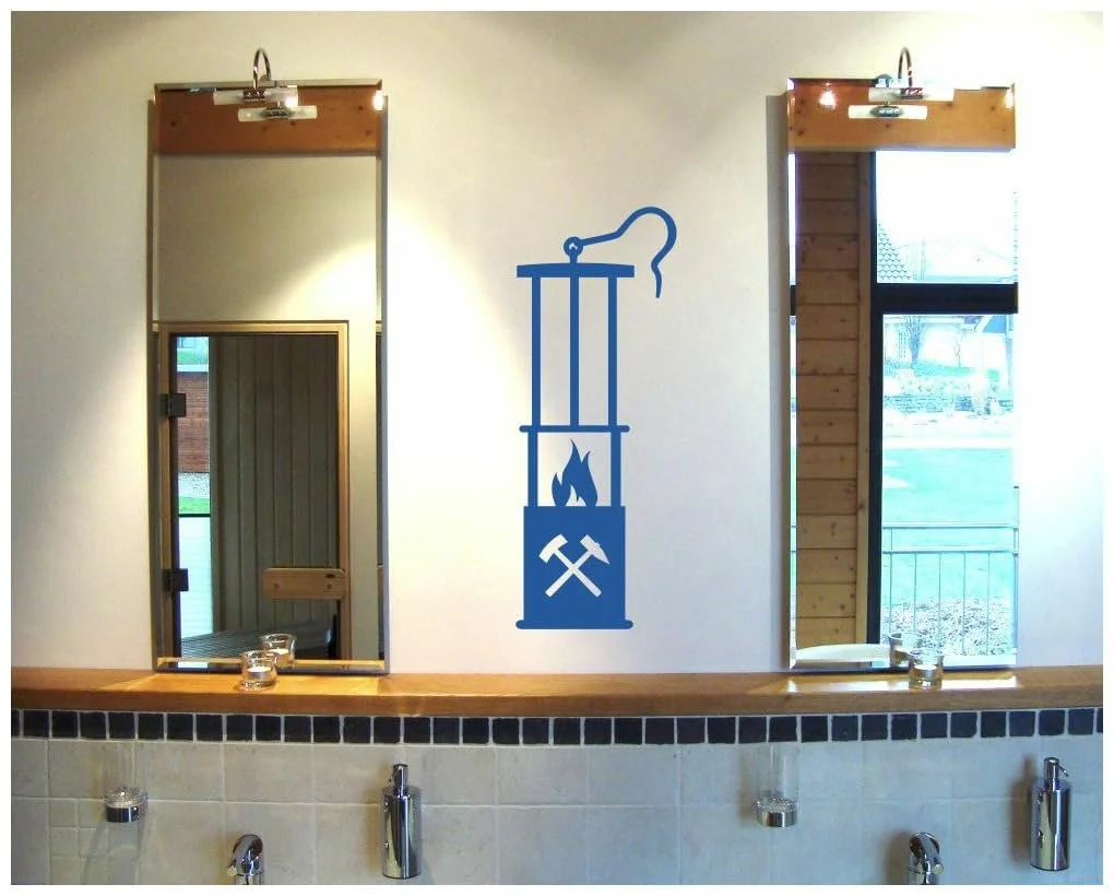 Наклейка на стену Samunshi Pit Lamp Storm Lanterns 46 x 120 см Черный, фото №2